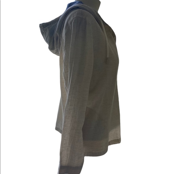 NEW LL Bean Textured Linen Anorak Size S - Picture 3 of 10